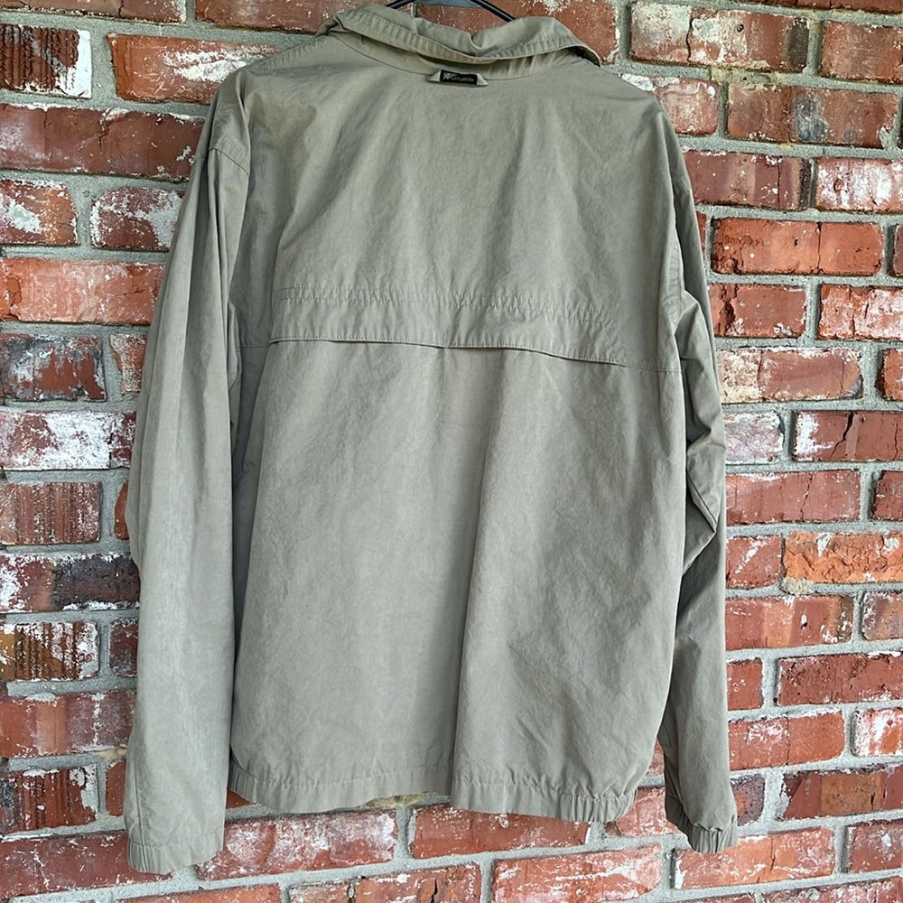 Columbia Tan Windbreaker Lightweight Jacket size large - Picture 5 of 9